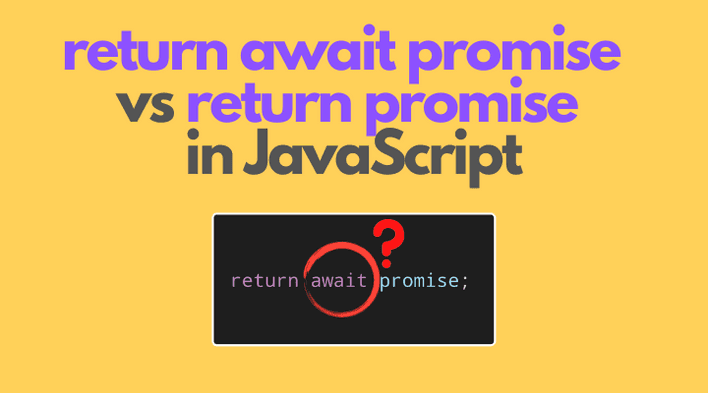 'return await promise' vs 'return promise' in JavaScript