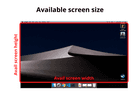 Screen size