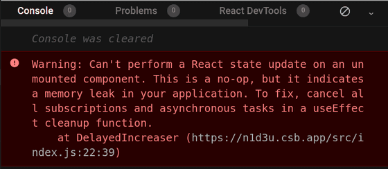 React unmounted component update state warning