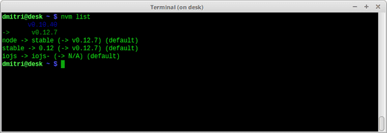 Terminal screenshot