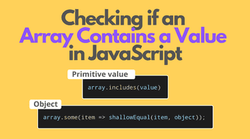 Checking If An Array Contains A Value In JavaScript