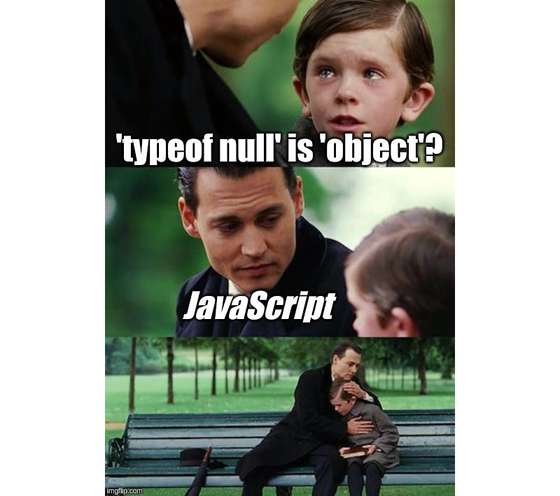 typeof null in JavaScript meme