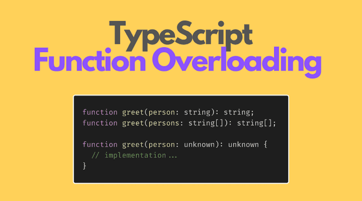 TypeScript — Generics and overloads